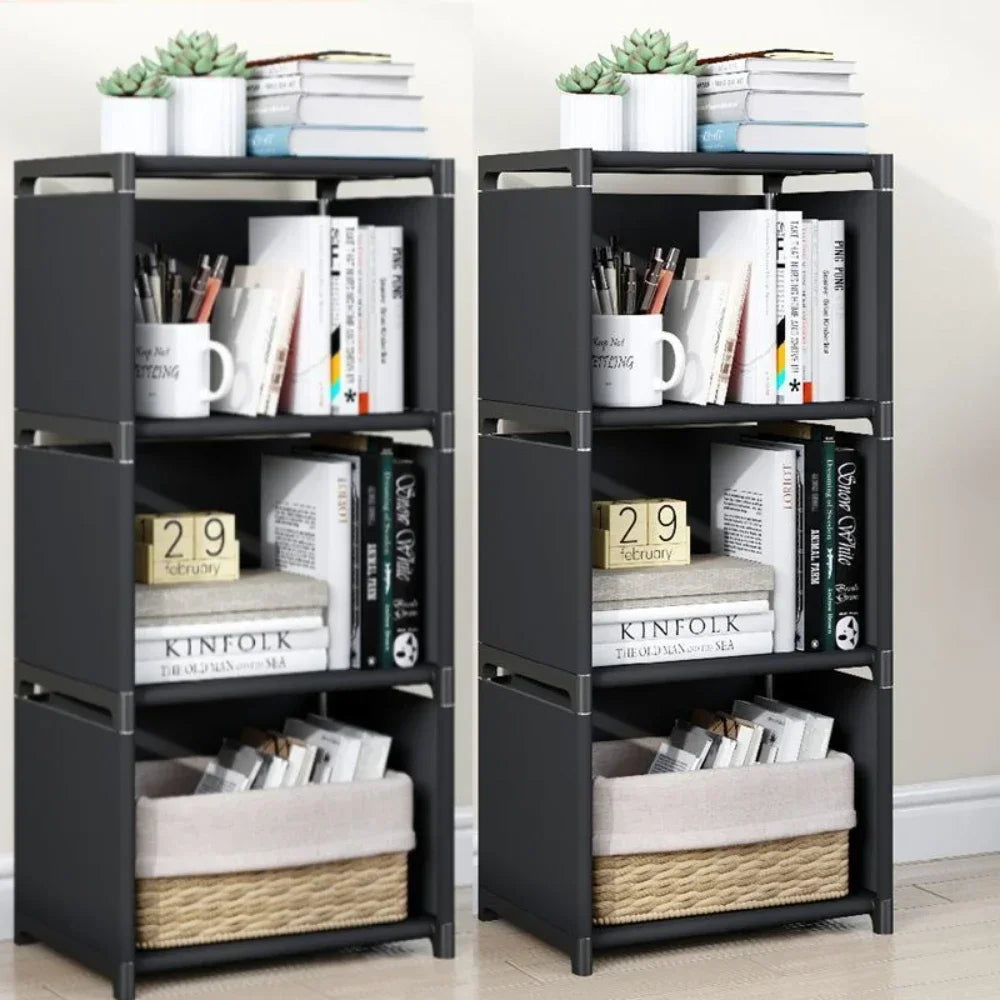 Simple Bookshelf Multi-Layer Book Closet Easy Assembly Bookcase Square Storage Shelf Living Room And Study Bedroom Storage Shelf