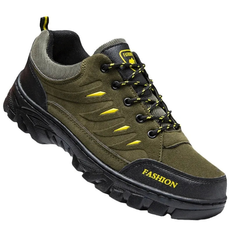 Outdoor Hiking Trekking Mountain Sports Shoes for Men Camping Hunting Walking Shoe Breathable Cushioning Nonslip Travel Sneakers