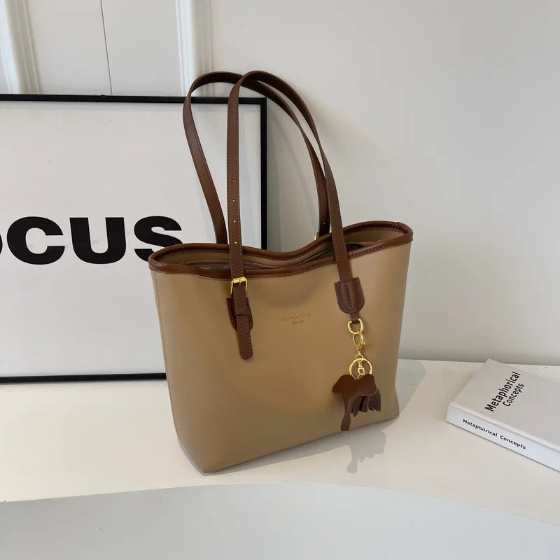2025 Large Tote Bag Women Stylish Shoulder Purse Autumn Winter Fashion Boho Casual Commuter Bag Elegant Spacious Handbag