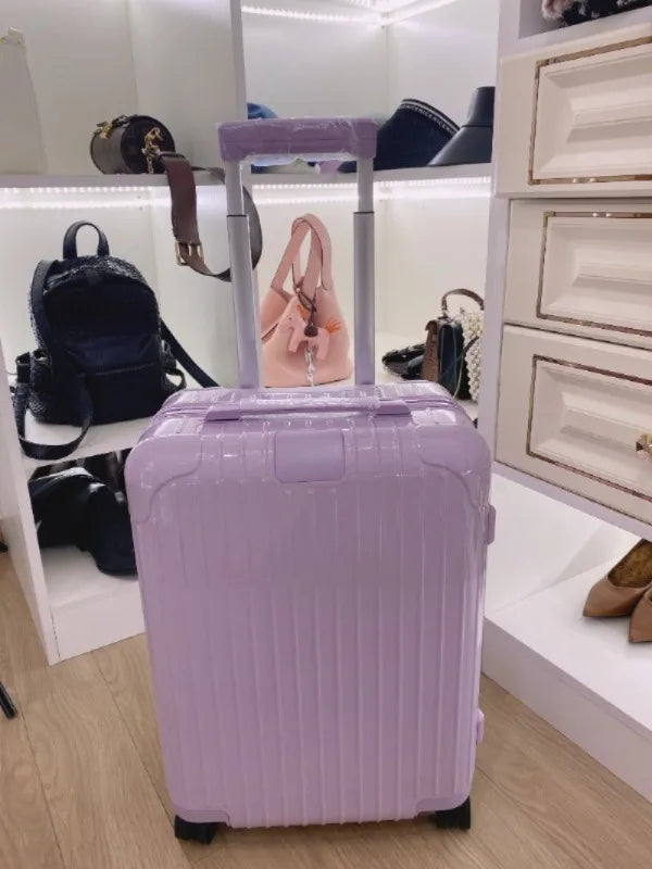 Luxury R-Series Cuboid Luggage: German Bayer PC + Silent Wheels Cabin-Approved Minimalist Design Ultimate Travel Gift Essential