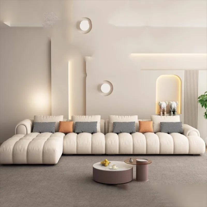 Purpose Double Size Living Room Sofas Modern Style Luxury Recliner Sofas L Shape Minimalist Divano Letto Matrimoniale Furniture