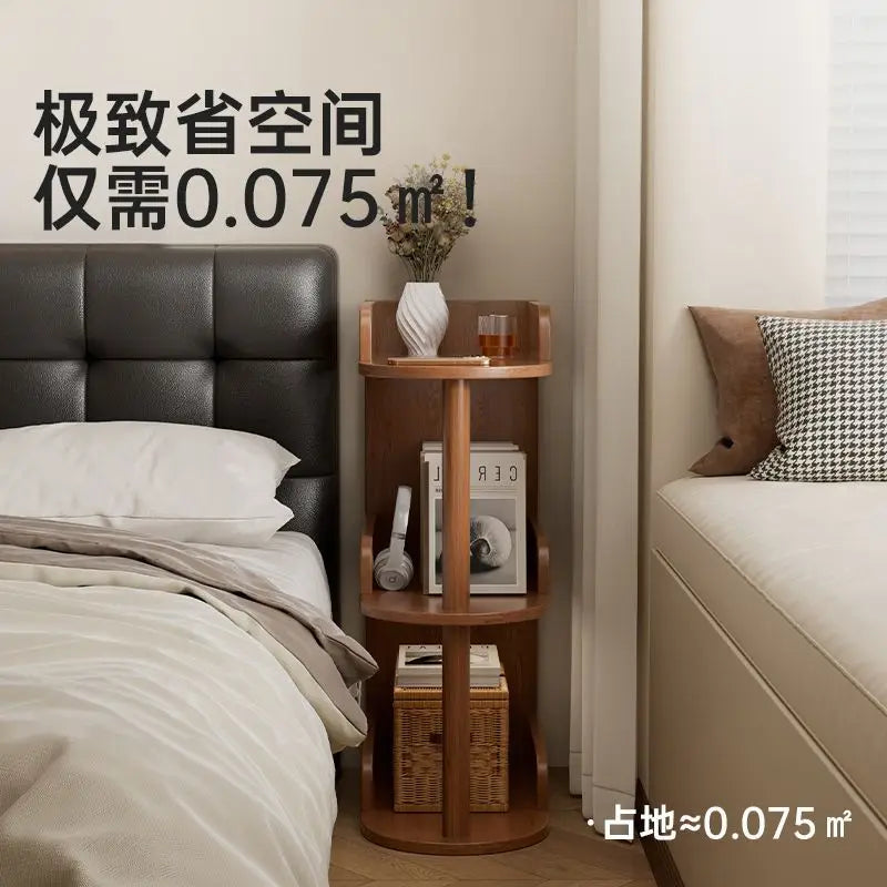 Gap Rack Home Desk Next To Mini Bookshelf Living Room Simple Ultra-narrow Storage Cabinet Solid Wood Floor Storage Rack