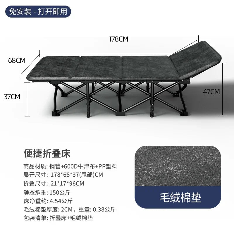 Space Saving Single Bed Frames Lazy People Balcony Siesta Foldable Bed Outdoors Balcony Minimalism Base De Cama Home Furniture