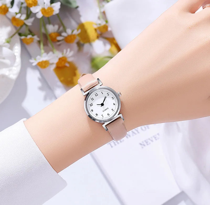 Quartz Watches for Women Hight Quality Ladies Luxury Fashion Small Dial Casual Watch Leather Wristwatch Relojes Para Mujer Clock