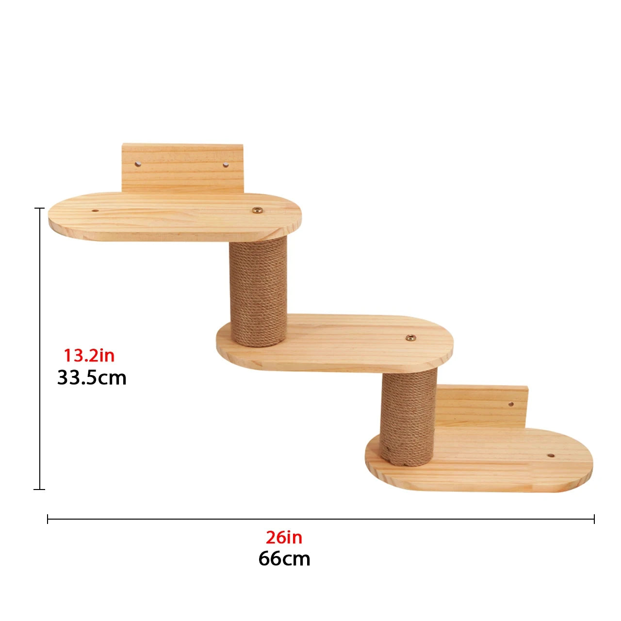 Cat Climbing Shelves Wall-Mounted Cat Tree Tower Scratcher Hammock Sisal Rope Ladder Hiding House Bed Cats Gym Claw Grinding Toy