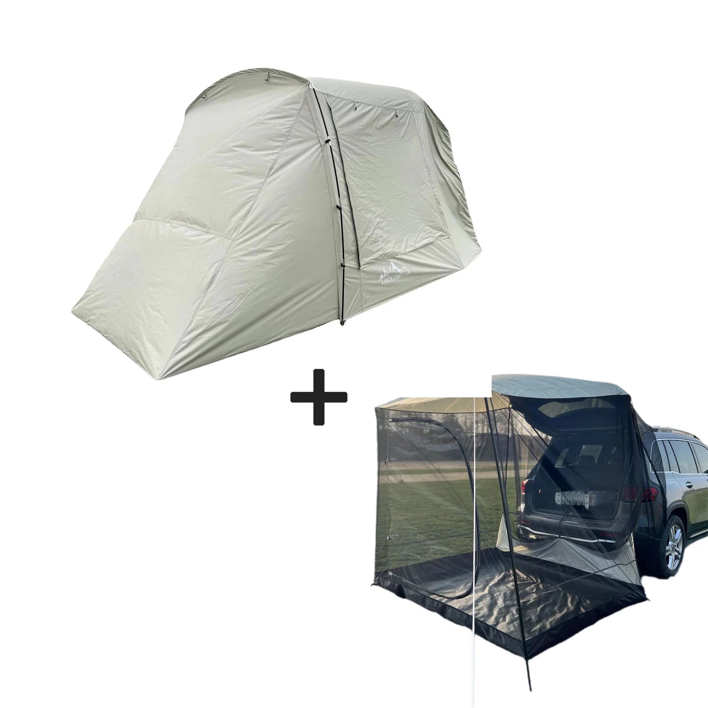 Lohascamping Car box docking tent Portable Waterproof SUV Tail Tent 3-4 people Dome tent Sunshade Tunnel style tent