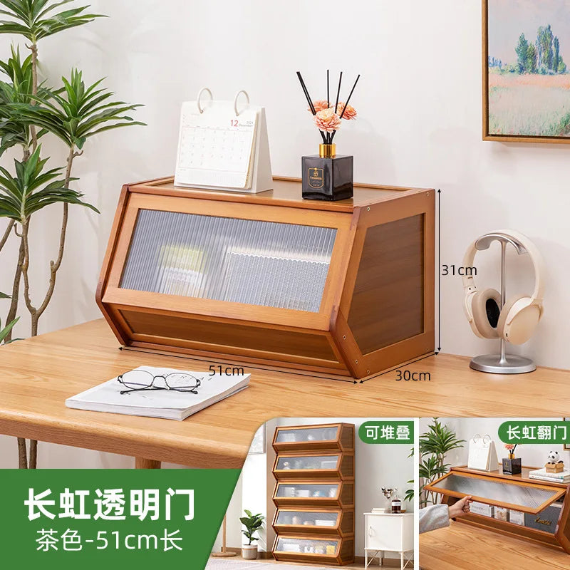 Multi functional stackable storage cabinet with lid, miscellaneous storage box, household storage box, bedside cabinet