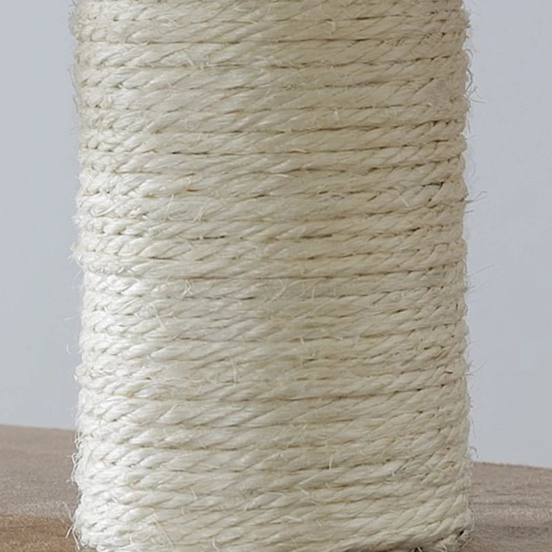 Solid Wood Cat Tree Large Pets Cat Sleeping Tree Transparent Cabin Kitten Tower Pet Toy Accessories Nap Scratching Post for Cats