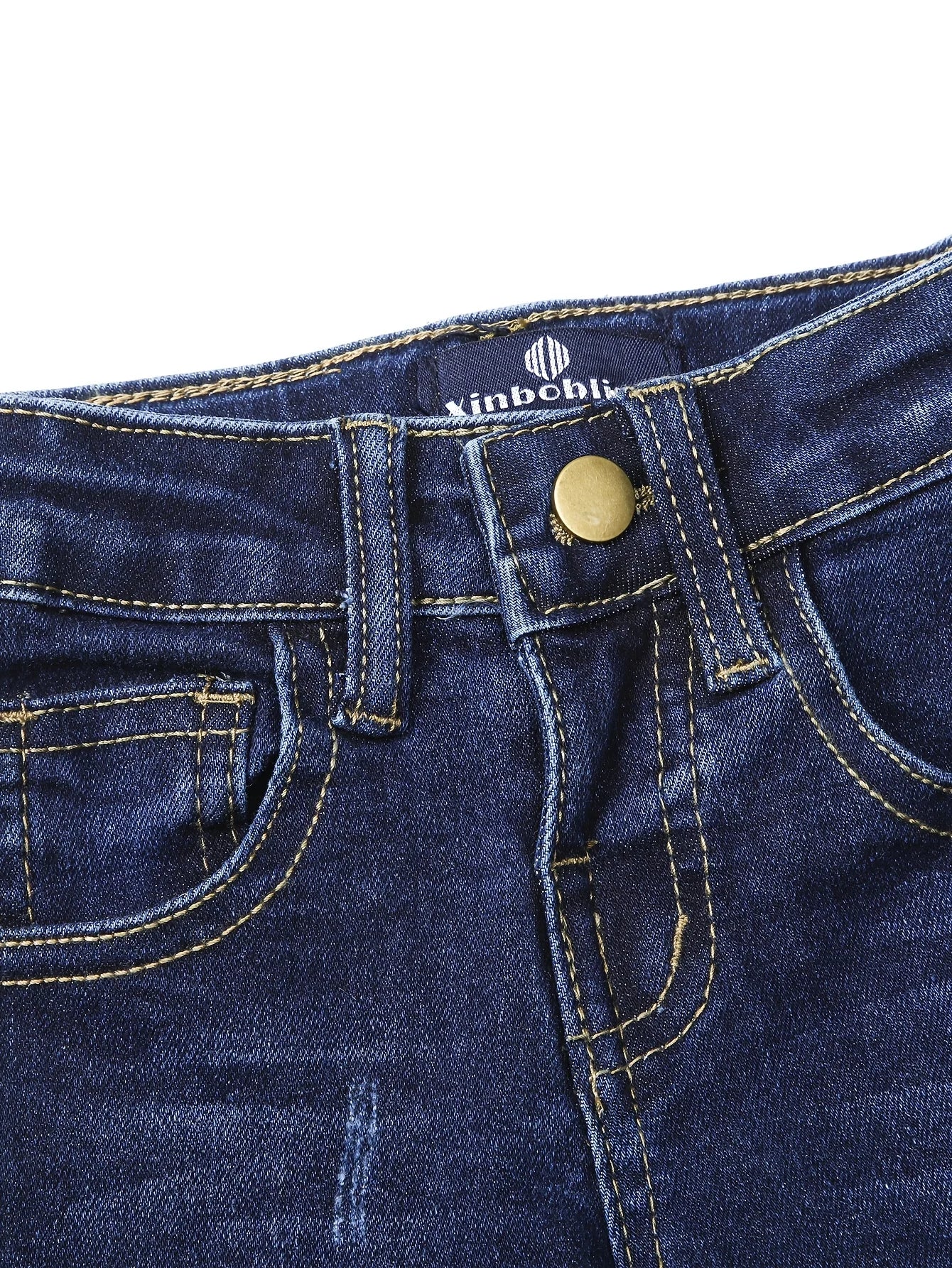 Fashion Boy Jeans Versatile Men's Denim Pants Casual Soft Kids Clothing