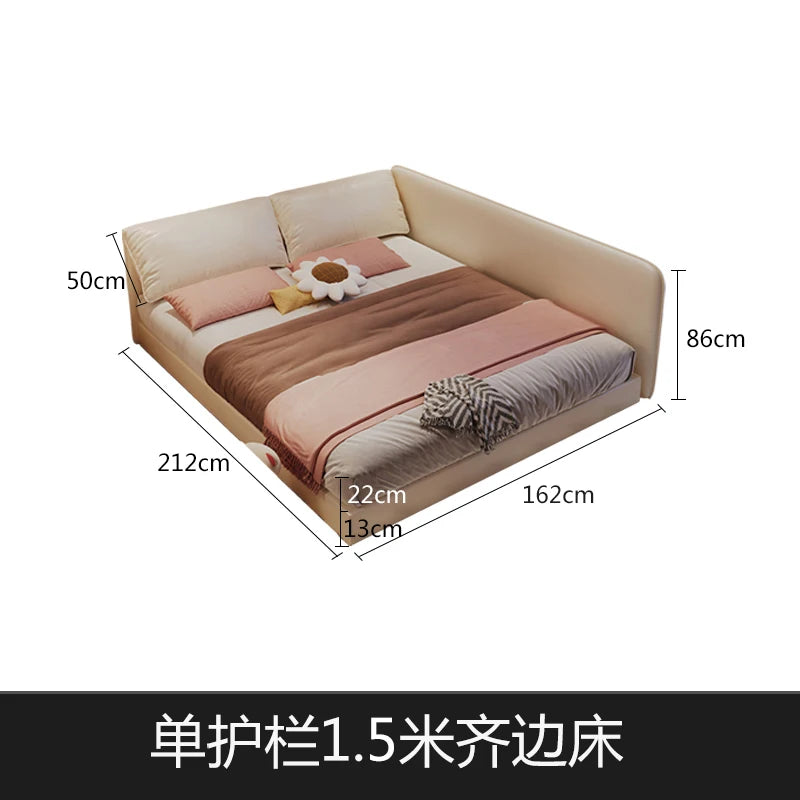 King Size Europian Bed Modern Minimalist Luxury Kids Children Bed Sleeping 180x200 Cama De Lujo Para Dormitorio Home Furniture