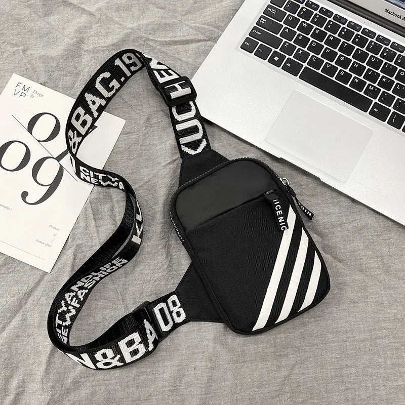 Men's Shoulder Bag INS Trend Waterproof Small Backpack Mobile Phone Man's Messenger Bag Square Bag Crossbody Bags