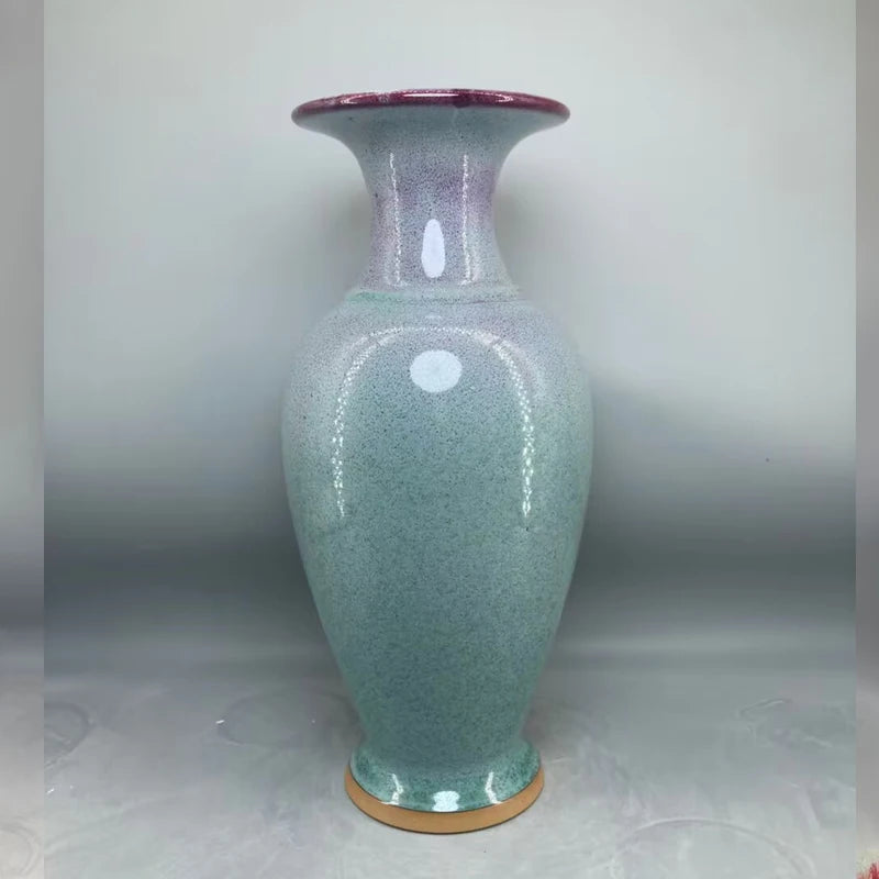 ceramic vase home decor Jun China appreciation bottle handicraft decoration interior general bottle floreros vases High 35 cm