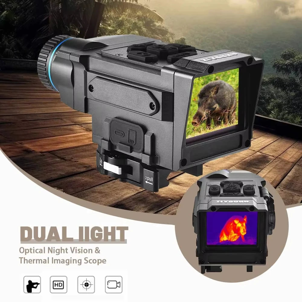 ZIYOUHU NT19 256x192 Hunting Thermal Imaging Monocular Optical Visible Light Hot Detection Fusion Thermal Scope Fot Hunting