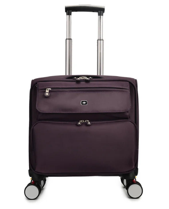 Unisex Travel Luggage Spinner Wheels Boarding Case Rolling Suitcase Wheeled on - Black Red Blue Green Brown Pink Grey