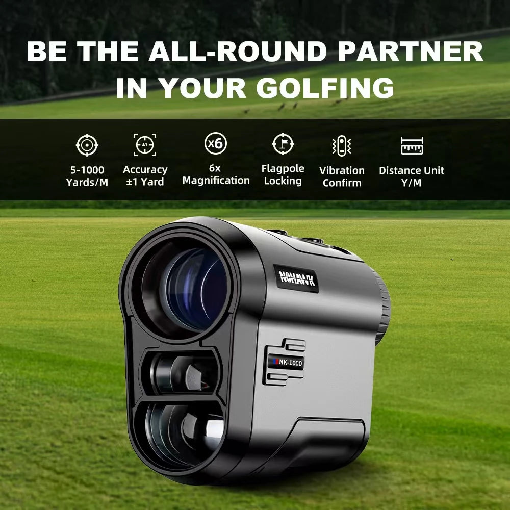 Nohawk Hunting Rangefinder 1000M Multifunctional Range Finder with USB-C Charging Monoculars Telescope for Hunting and Golfing
