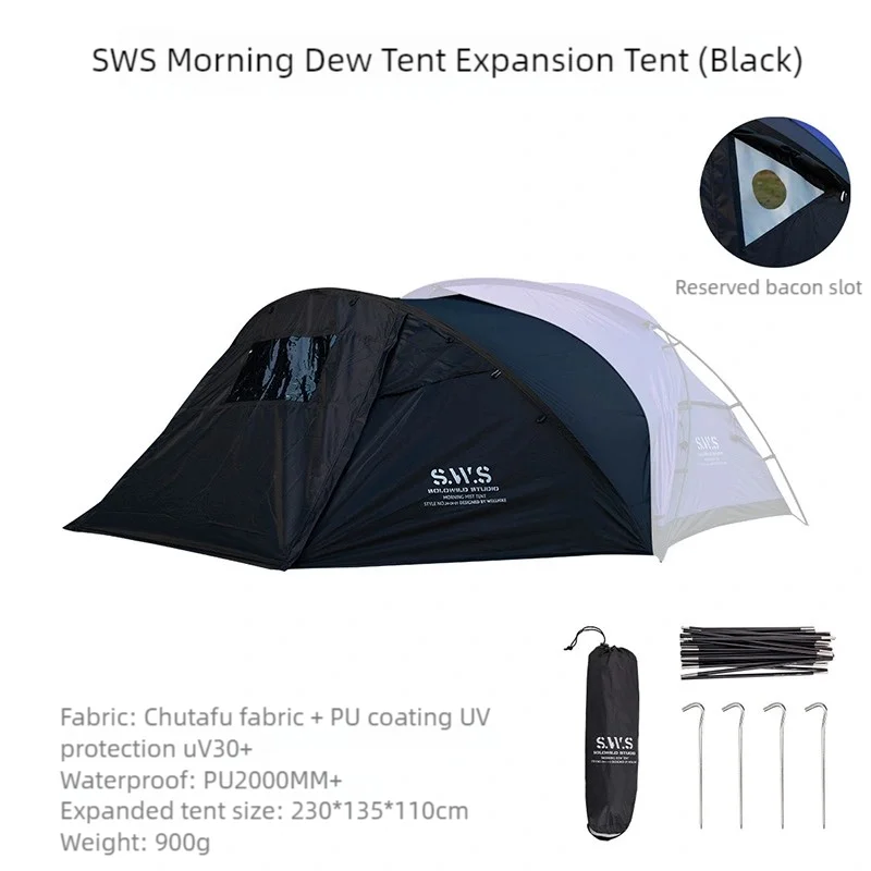 WELLHIKE Camp Tent Expansion Account Outside Camping Awning Rainproof Sunproof Wilderness Park Camping Equipment Only Expansion