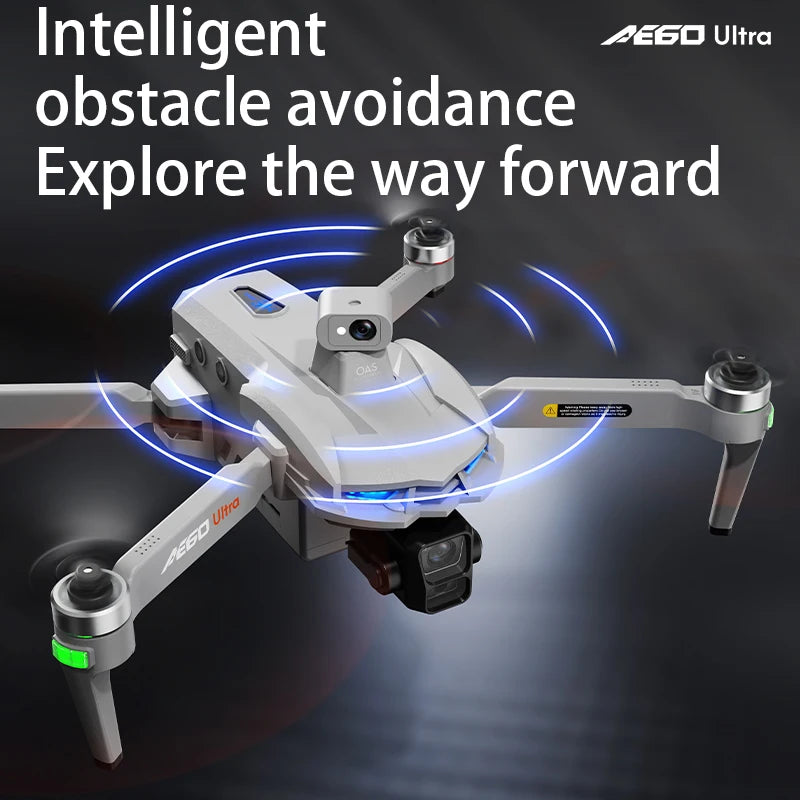 AE60 professional dron 7.2-inch touch screen RC 12KM drone with 8K dual cameras three-axis gimbal 5G GPS avoiding Quadcopter