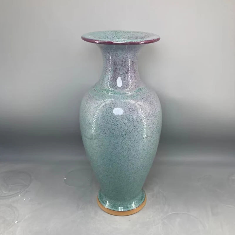 ceramic vase home decor Jun China appreciation bottle handicraft decoration interior general bottle floreros vases High 35 cm