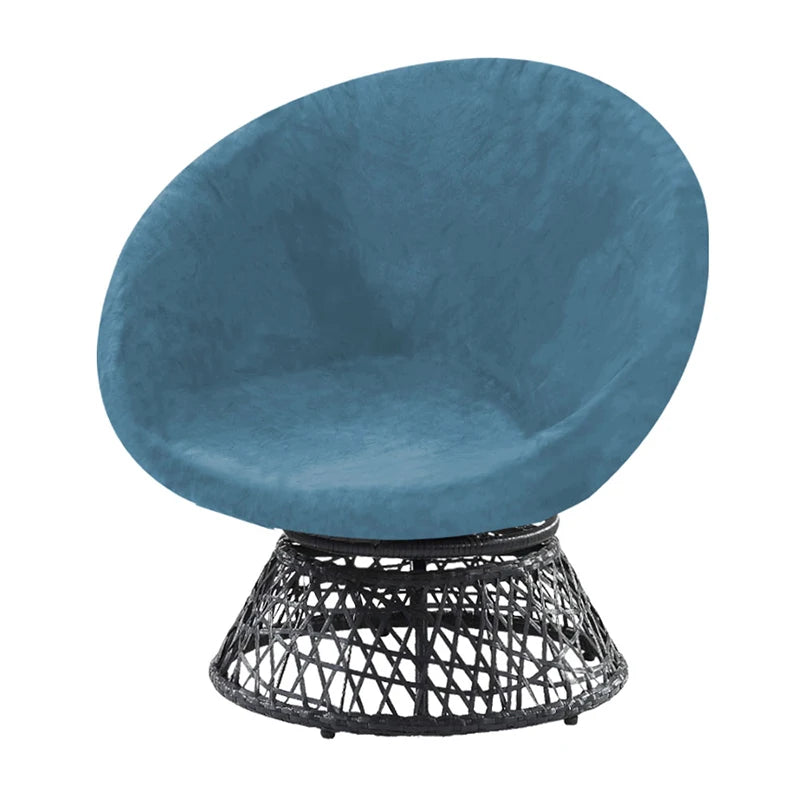 Round Saucer Chair Cover Elastic Velvet Chair Cover Moon Sauce Chair Protector Covers Seat Slipcovers Camping Chair Covers
