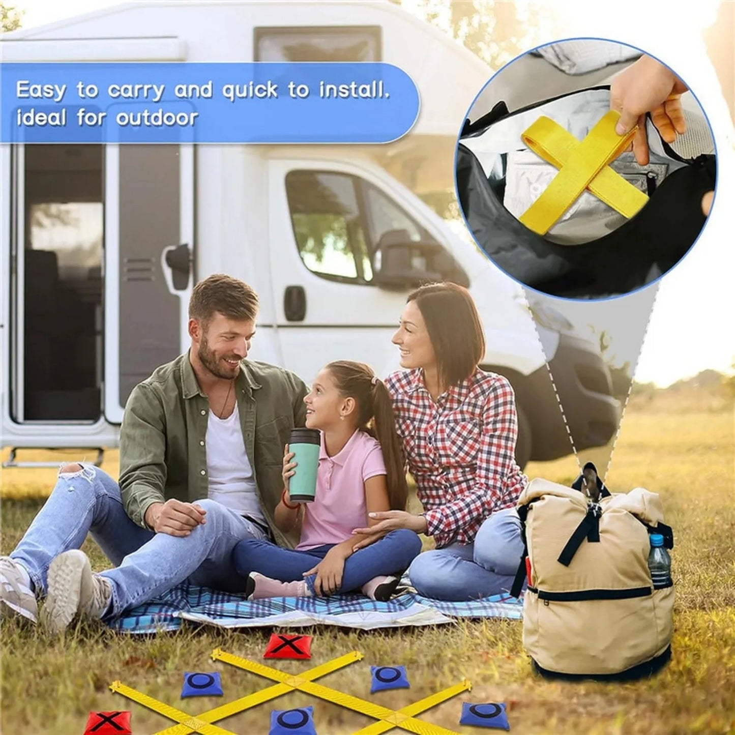 Bean Toss Game Outdoor Play Supplies Outdoor Tossing Game Interactive Fun Activity Equipment For Camping Family Activities Use