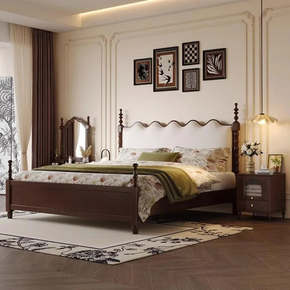 Drawers Under Storage Bed Frames Queen Sized Minimalist Upholstery Bed Bedside Table Luxury Letto Matrimoniale Home Furniture
