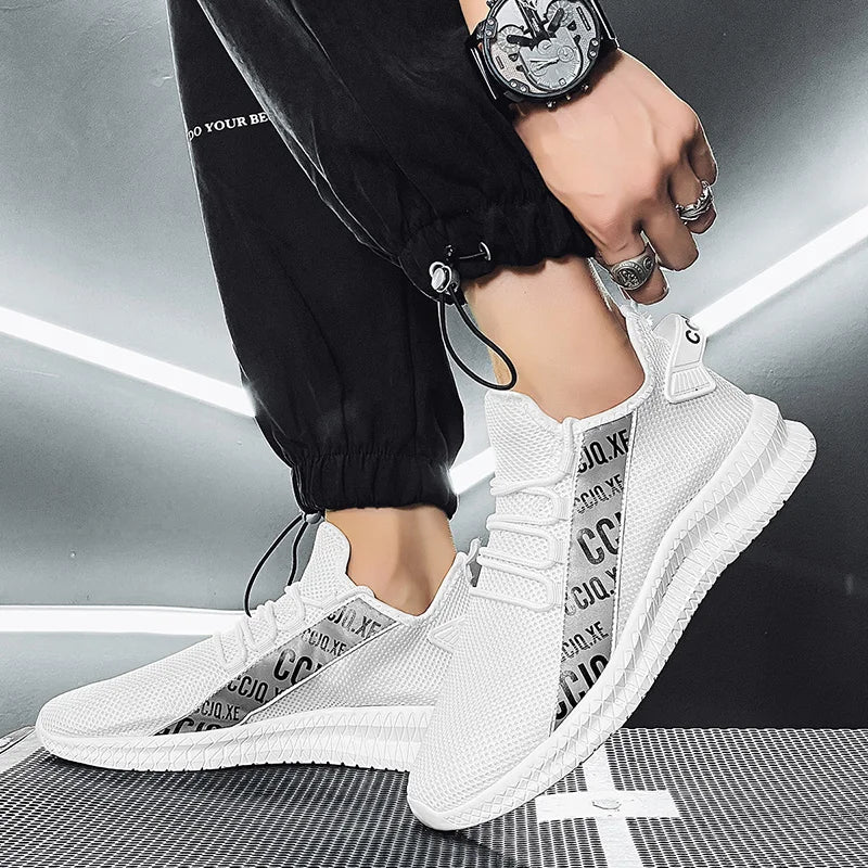 2025 Men's Shoes Breathable Non-slip Fashion Sports Shoes Casual Outdoor Walking Flat Comfortable Men Plus Size New 39-46