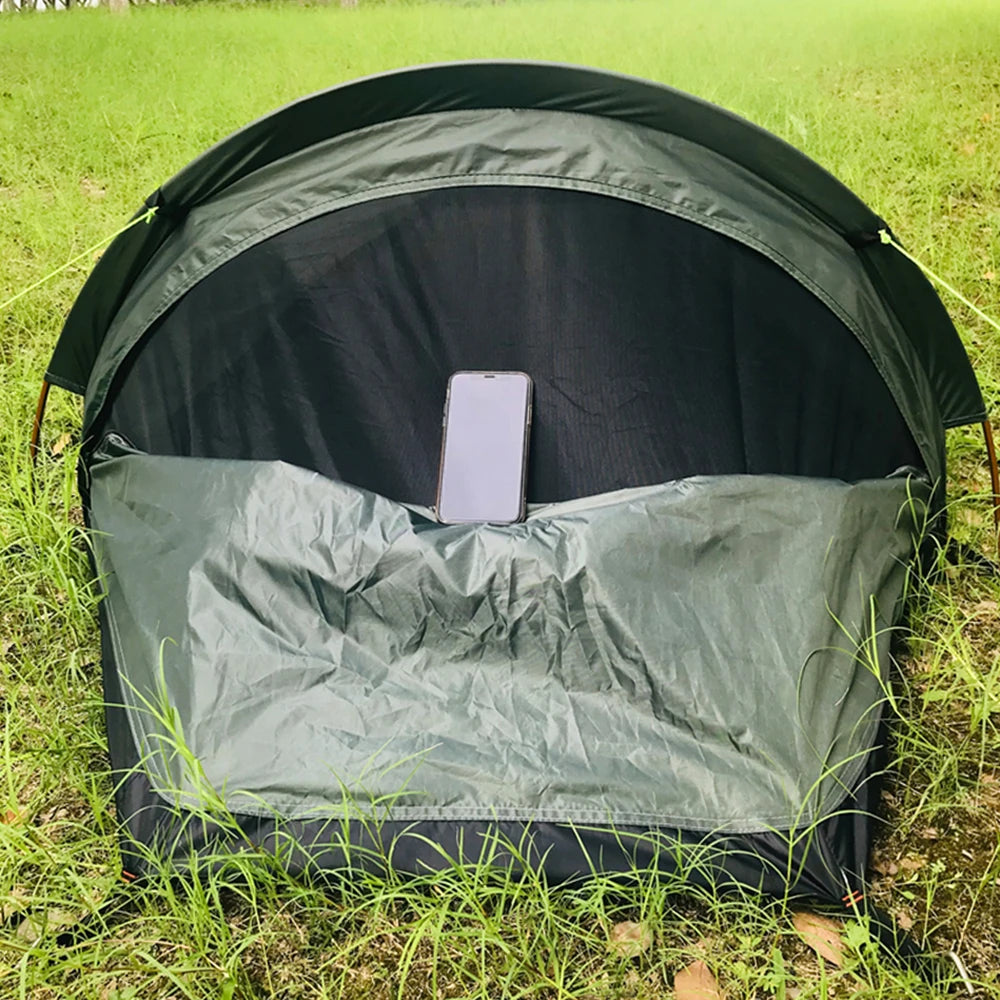 Backpacking Tent Outdoor Camping Sleeping Bag Tent Lightweight Single Person Sleeping Tent for Outdoor Camping Travel Hiking