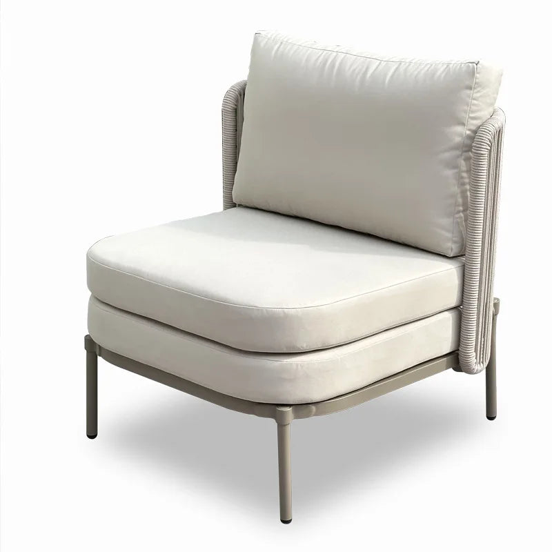 Garden Outdoor Furniture Garden Sofa Stainless Steel Frame Rattan Sofa Set