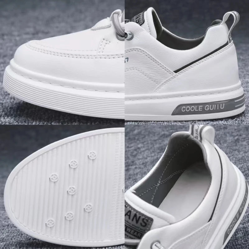 New Shoes for Men Comfortable Flat Men's Casual Shoes Outdoor Wild Men's Sneakers High End Fashion One Pedal Dress Shoes Male