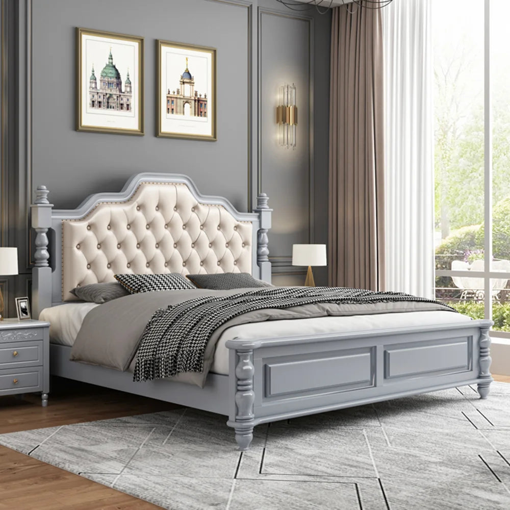 King Size Bed Multifonction Waterproof Queen Luxury Bed Reading Frame Modern Cama De Lujo Para Dormitorio Bedroom Furniture