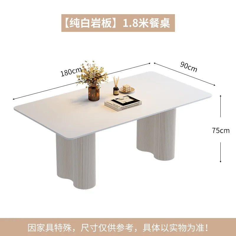 Rectangle Modern Dining Table Luxury Balcony Nordic Breakfast Dining Table Waterproof Design Muebles De Cocina Furnitures