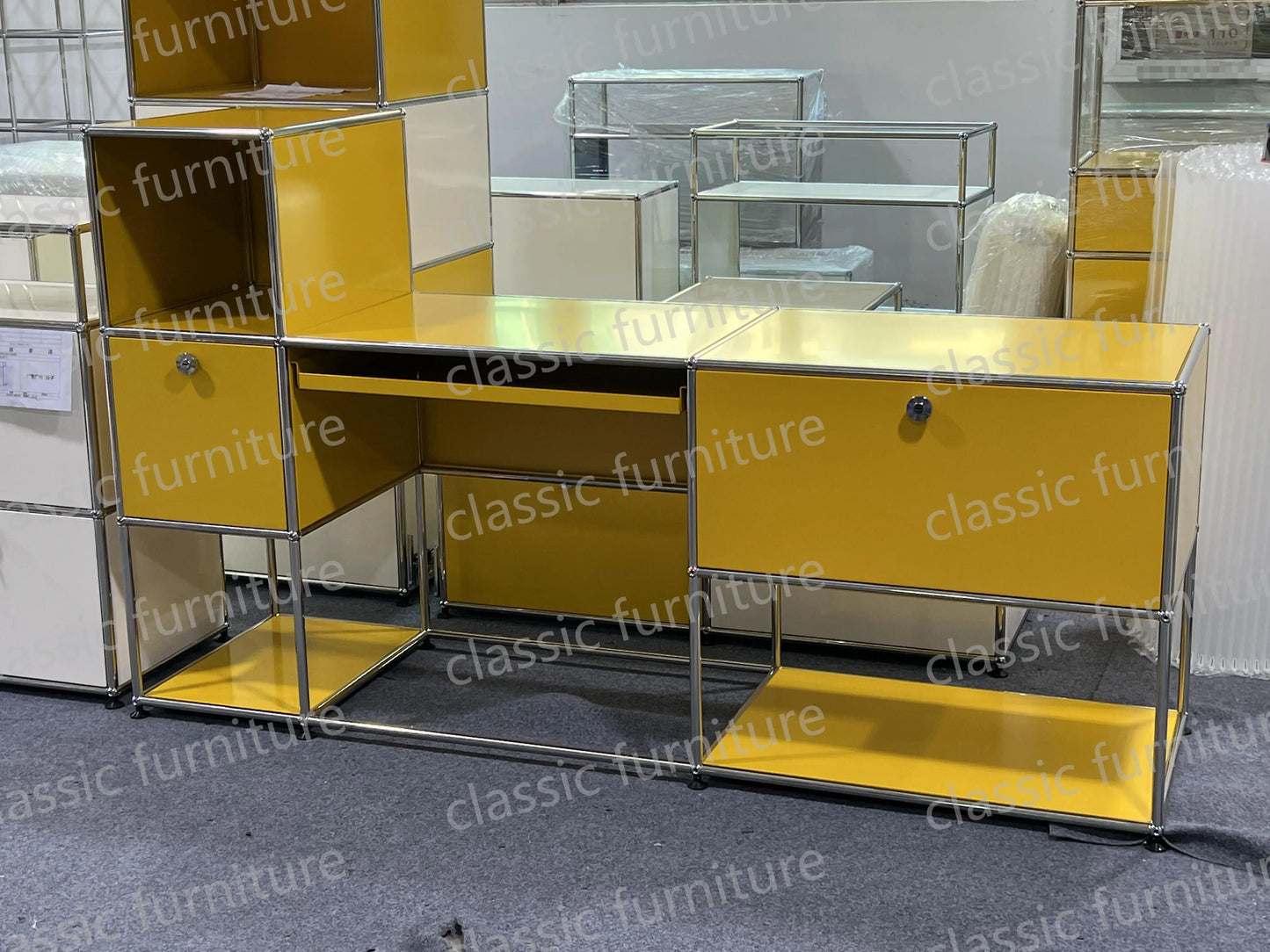 Modular Module Furniture Customized Metal Stainless Steel Cabinet Storage Sideboard Shelf DIY Living Room