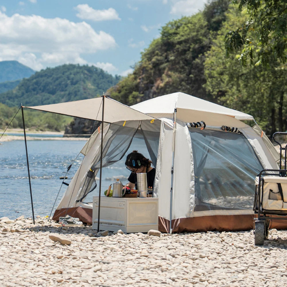 Outdoor Self-driving Travel Camping Tent Automatic Quick-opening Tent Portable Rainproof Sunshine-proof Tent Sunshine Shelter