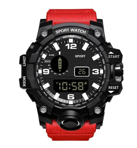 Men's Watch LED Digital Men Sport Watches Fitness Electronic Watch Multifunction Military Sports Watches Clock Kids Gifts