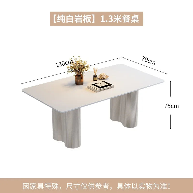 Rectangle Modern Dining Table Luxury Balcony Nordic Breakfast Dining Table Waterproof Design Muebles De Cocina Furnitures