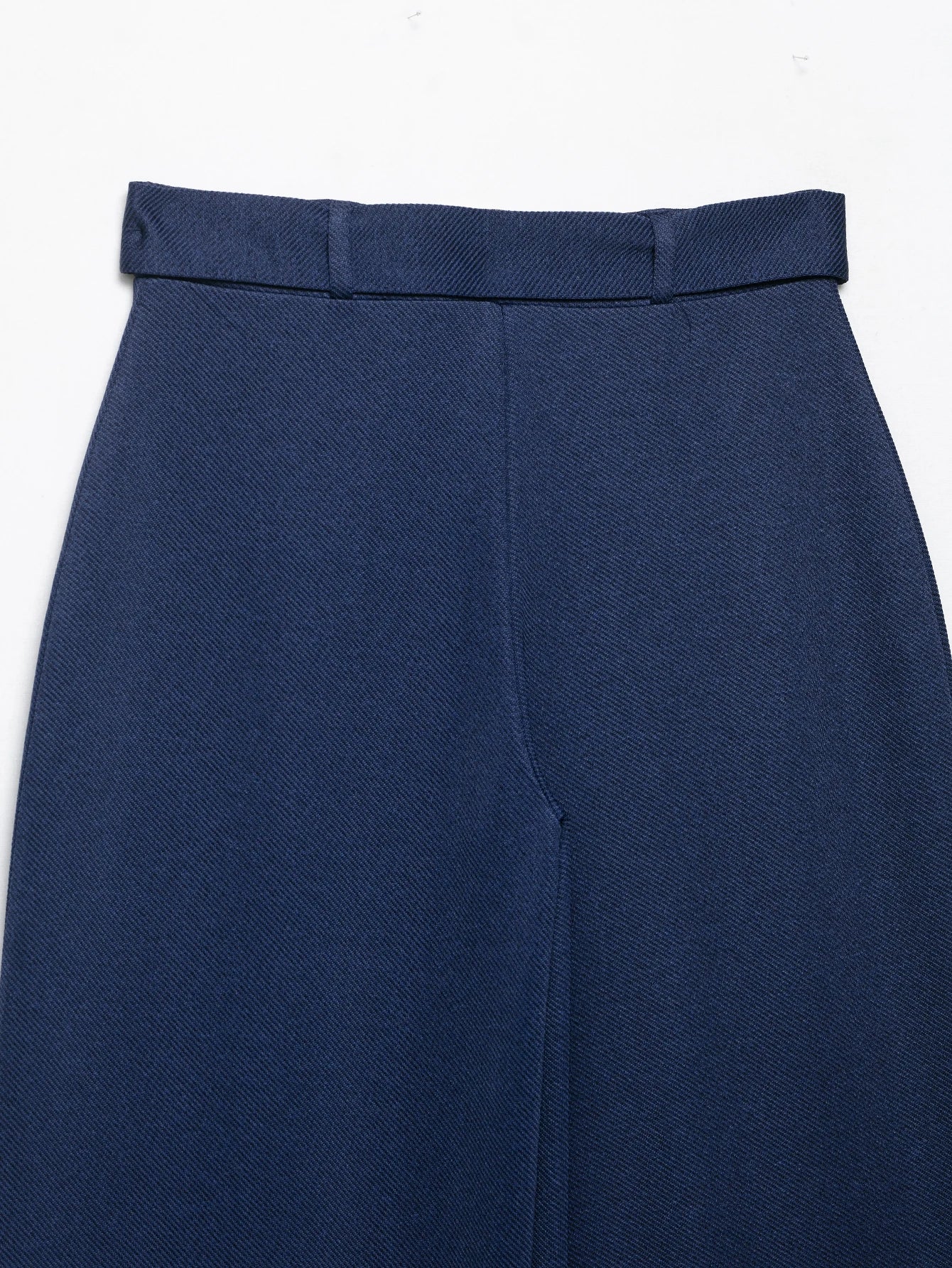 Women's clothing autumn new product elegant simple and versatile fashion wide-leg ribbed belt twill casual trousers