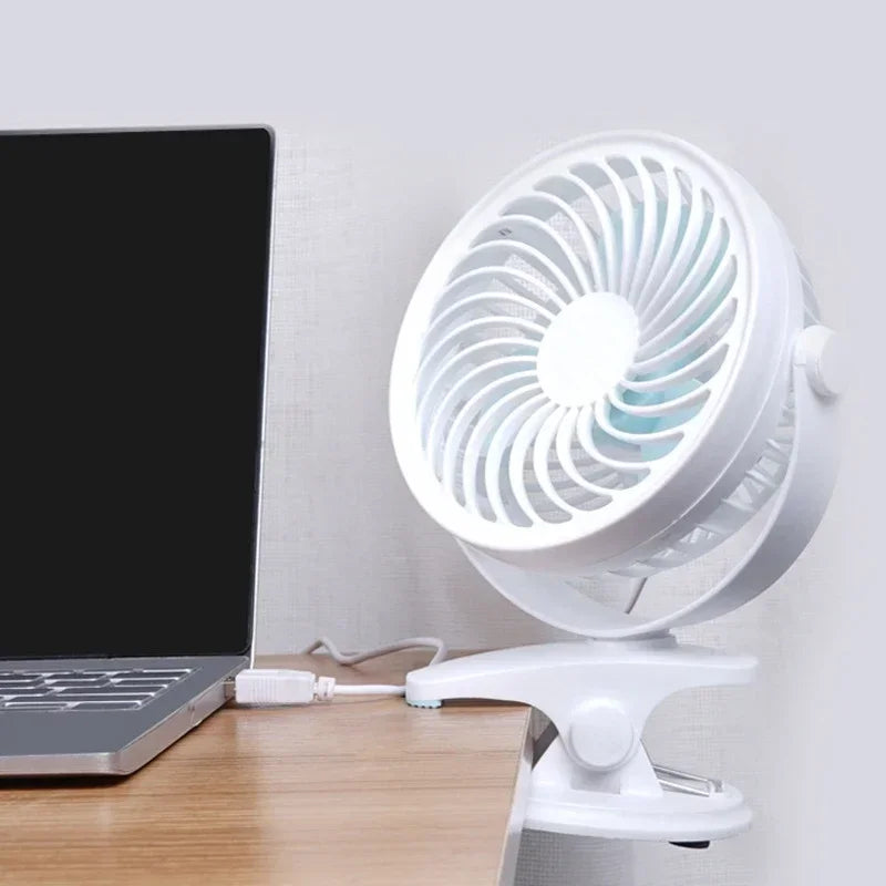 7 Inch Electric Fan Bedside Clip Wall Fan Desktop Student Ventilador Dormitory Table Air Conditioner Household Office Air Cooler