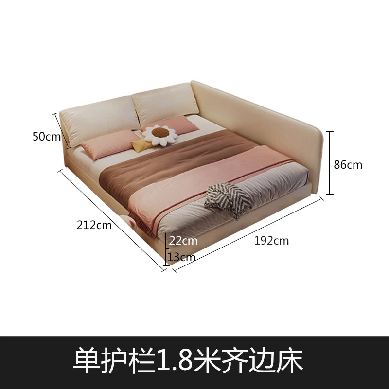 King Size Europian Bed Modern Minimalist Luxury Kids Children Bed Sleeping 180x200 Cama De Lujo Para Dormitorio Home Furniture
