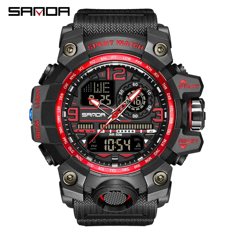 Men's Watches Top Brand Luxury 5ATM Waterproof Sport Military Wristwatch Quartz Watch for Men Clock Relogio Masculino 6024