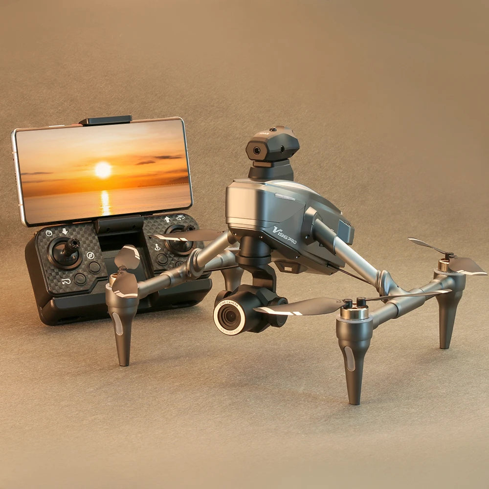 2025 drone professional 8K dual-lens high-definition aerial photography 5g obstacle avoidance brushless motor RC quadcopter toy。