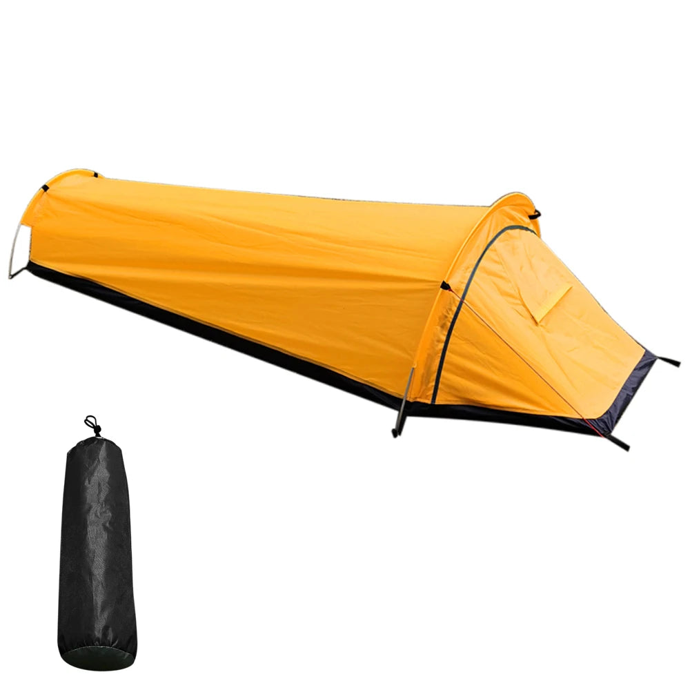 Backpacking Tent Outdoor Camping Sleeping Bag Tent Lightweight Single Person Sleeping Tent for Outdoor Camping Travel Hiking