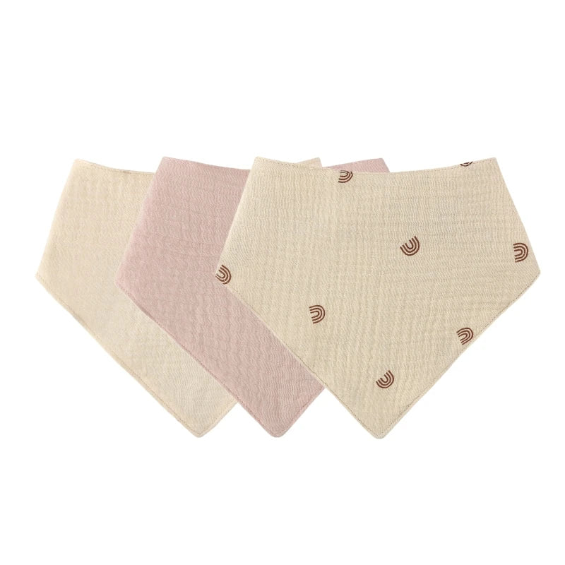 3PCS/5PCS Muslin Bibs Baby Face Towel Wash Cloth Drooling Bibs Toddlers Neck Scarf Baby Stuff Dropshipping