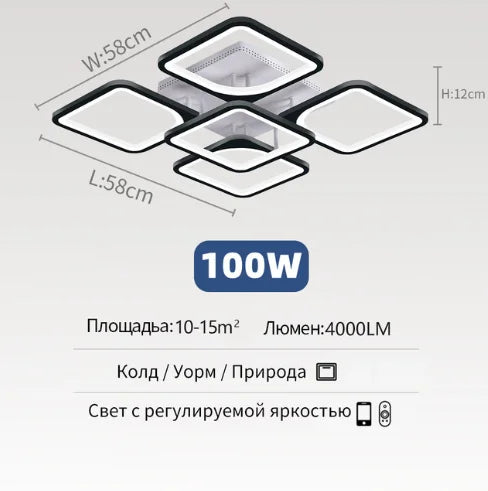 New LED Ceiling Lamp Home for Living Room Bedroom Dining Room Lighting Fixtures Modern Indoors Decorative Lamps
