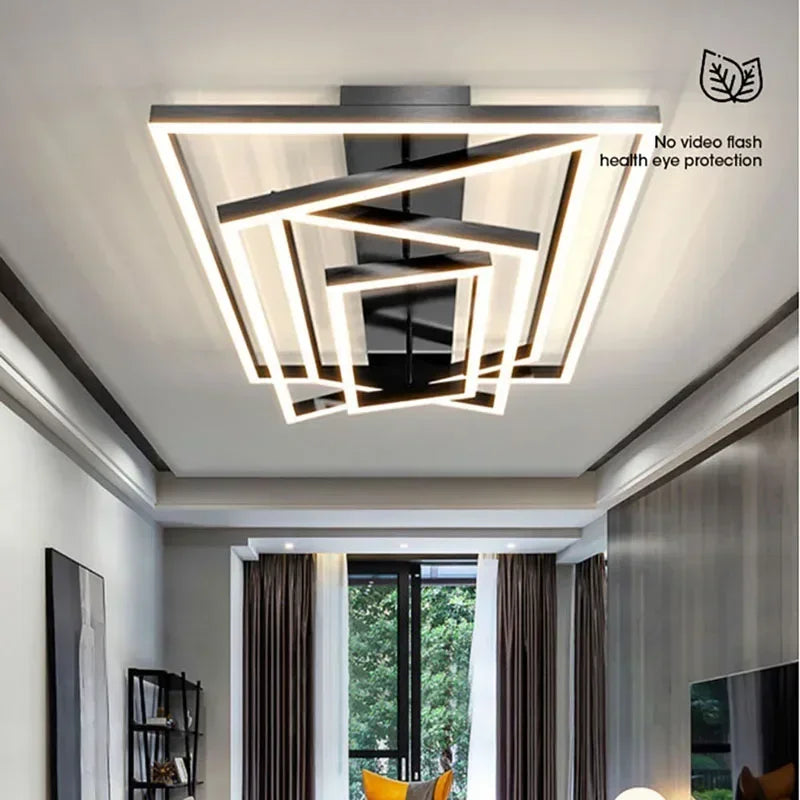 Nordic Modern Designer Minimalist Whole House Ceiling Light Living Room Bedroom Dining Home Decor Dimmable LED Lighting Fixtures