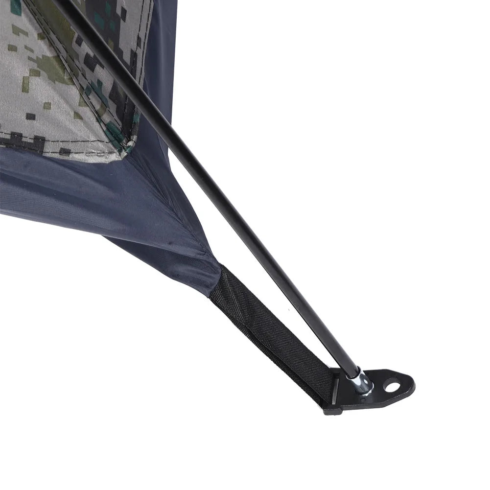 Outdoor Single Person Tent Oxford Cloth Waterproof Windproof Tent with Fiberglass Rod for Camping Fishing Climbing Camouflage