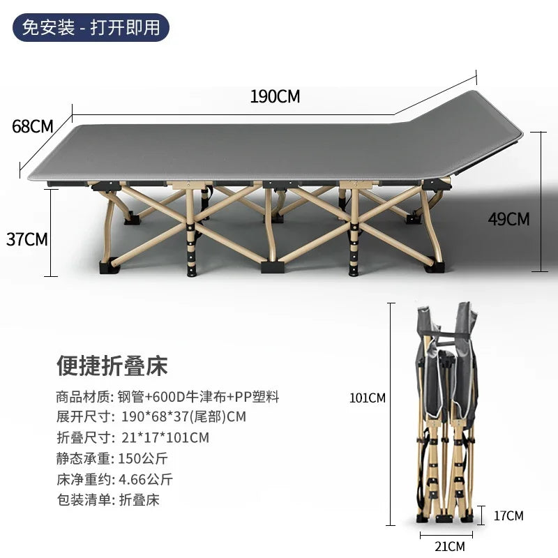 Space Saving Single Bed Frames Lazy People Balcony Siesta Foldable Bed Outdoors Balcony Minimalism Base De Cama Home Furniture