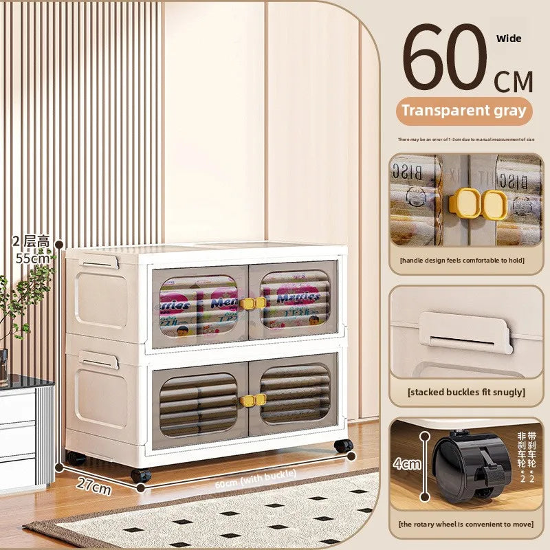 Household living room, toy cabinet, storage rack, storage cabinet, folding storage box, snack cabinet, finishing box.