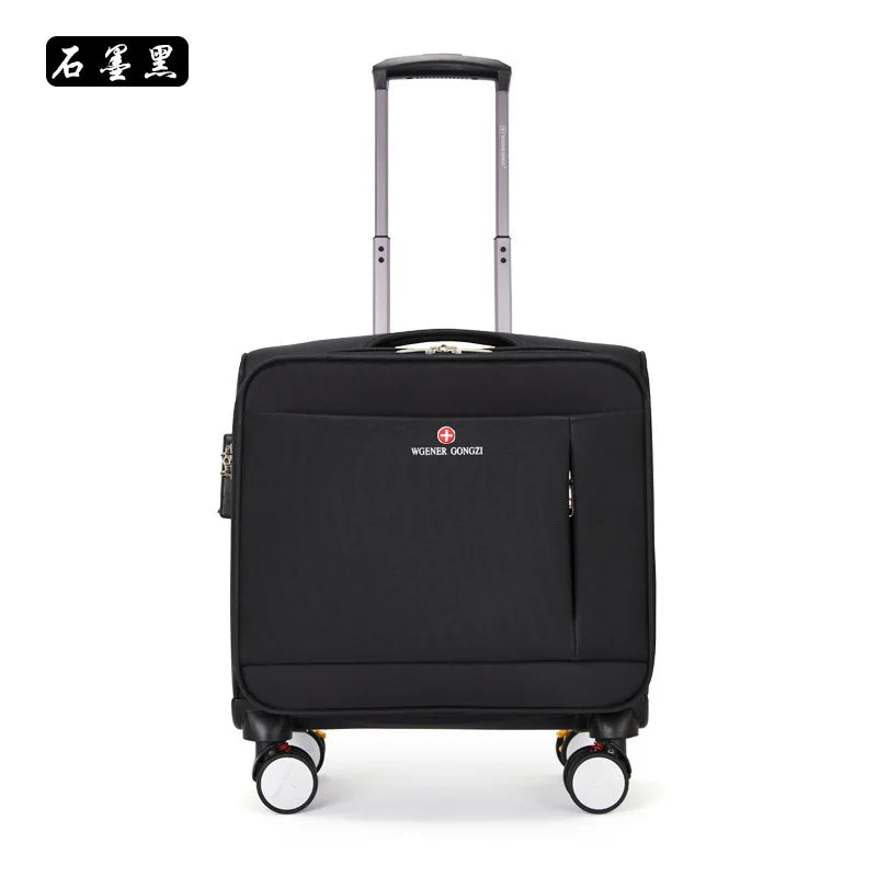 Unisex Travel Luggage Spinner Wheels Boarding Case Rolling Suitcase Wheeled on - Black Red Blue Green Brown Pink Grey