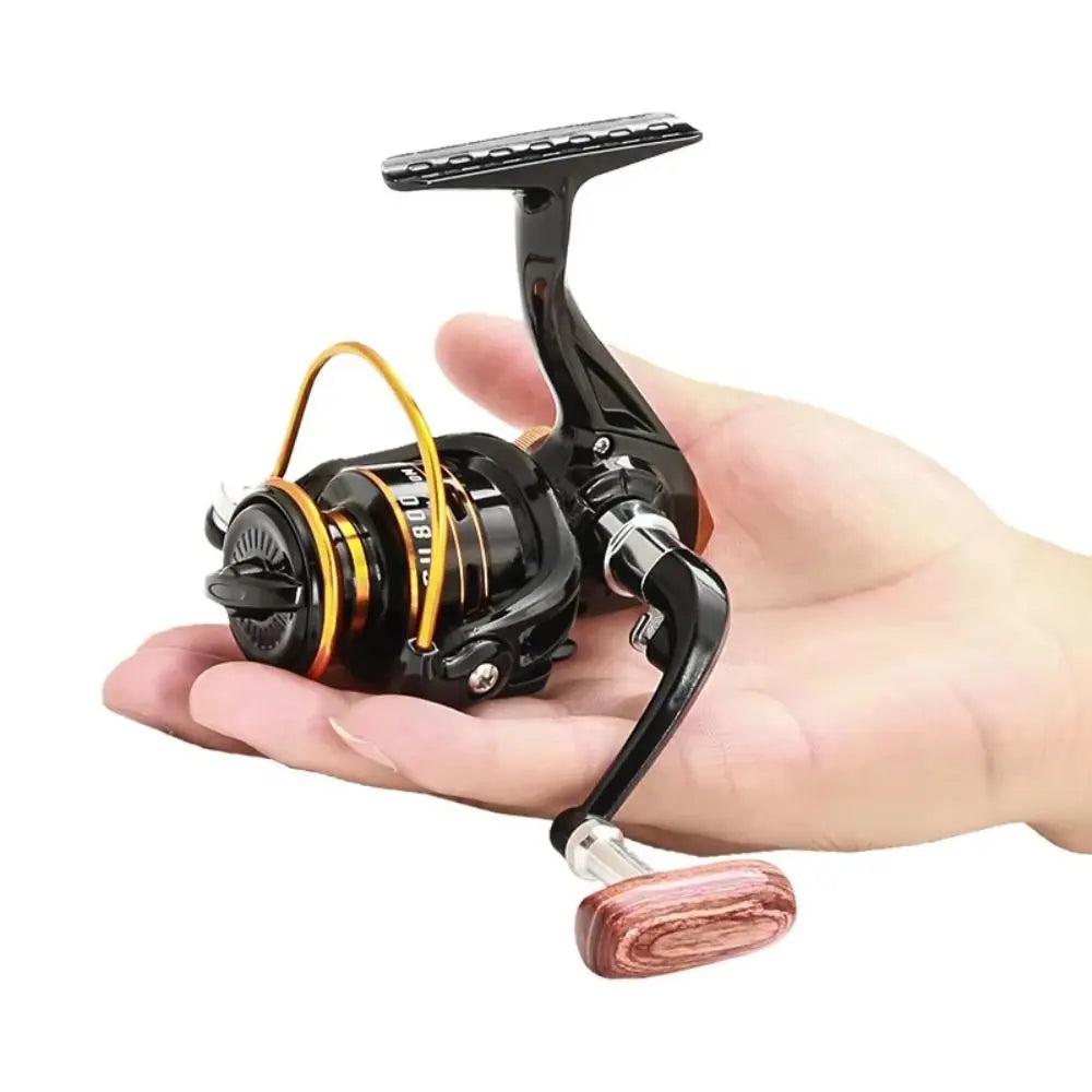 800 Series Fishing Reel Metal Coil Folding Rocker Small Spinning Reel 5KG Max Drag 5.2:1 Mini Fishing Reel Saltwater