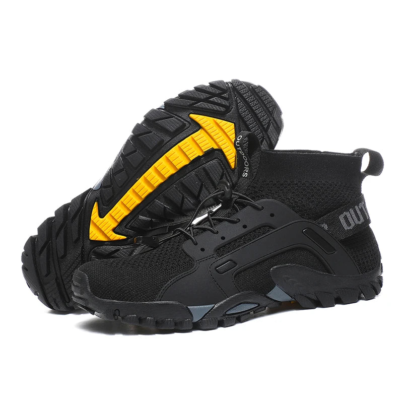 High-Top Barefoot Upstream Water Shoes Trekking Mountain Boots Anti-Skid Hiking Sneakers Outdoor Wear-Resistant Water Shoes